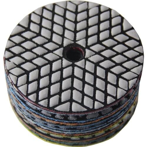 100MM Diamond Dry Polishing Pad 4" Grinding Discs For Granite Marble Concrete Floor Polishing Grit 50-3000