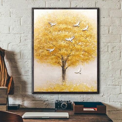 5d Diamond painting Golden money tree pigeon bird full Square Round Drill diamond mosaic diamond embroidery Handmade icon A2285