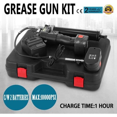 18V Cordless Grease Gun 450G Cartridges 10000PSI Rechargeable Battery C/W