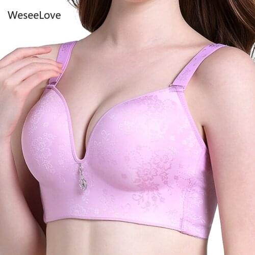 36-46 Plus size bra biggest C D cup bra large size cup lingerie bra push up breathable cotton healthy brassiere underwear bra