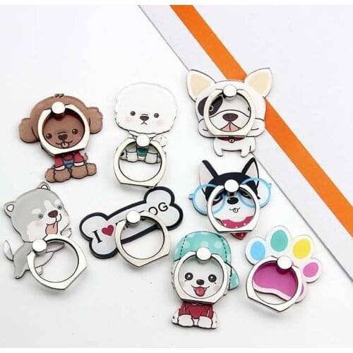 Mobile Phone Stand Holder Dog Bulldog Finger Ring Mobile Smartphone Phone Holder Stand For iPhone Xiaomi All Phone