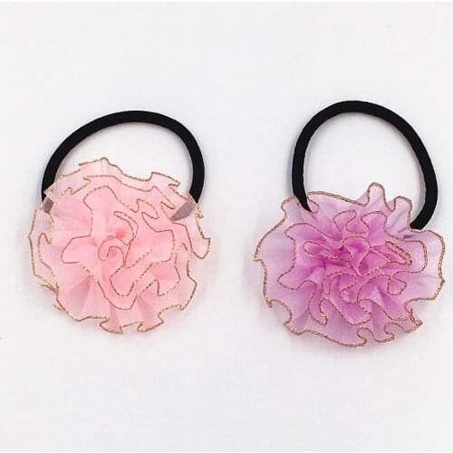 Girl Phnom Penh flower Hair Circle Lovely hair Accessories Headwear Elastic for girl Fashion hair rope Hair Bands