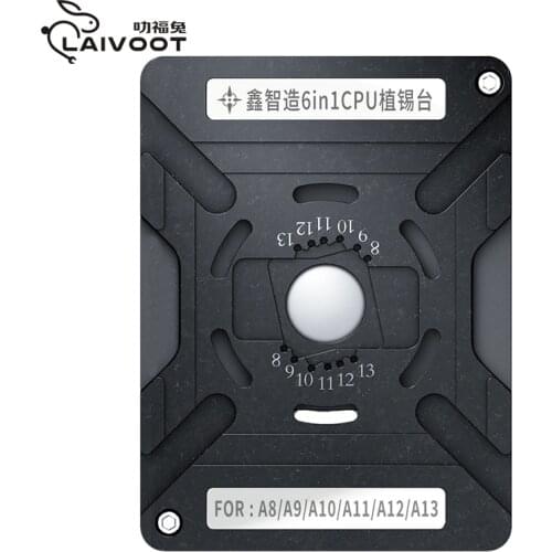 XINZHIZAO CPU Reballing Stencil Kit IC Chips BGA Repair Solder Template for Phone XS XR XSMAX X 8P 8 7 6in1