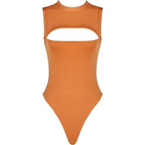 2021Summer Bodysuit Women Jumpsuit Romper Sexy Bodysuit Female Overalls Party Bandage Women Playsuit