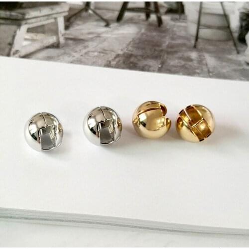 Minimalist Round Ball Geometric Earrings Textured Gold Earrings for Women hollow open statement Earrings Basket Huggie Earrings