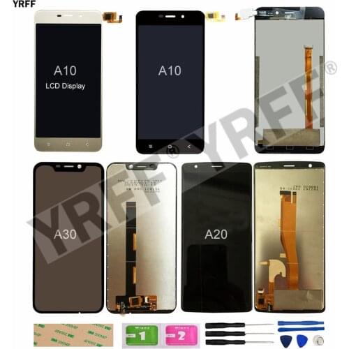 Mobile LCD For Blackview A20 / A20 Pro /A30 /A10 LCD Display Assembly Digitizer Touch Screen Assembly Repair Parts Tools 3M Glue