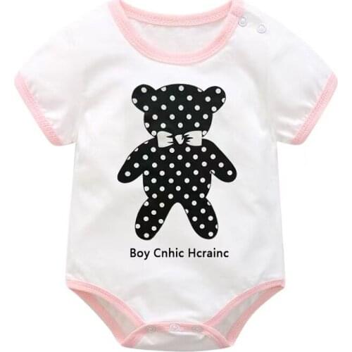 Baby Clothing Newborn Baby summer rompers 100% Cotton Infant Body Short Sleeve baby Jumpsuit Cartoon Baby Boy Girl clothes