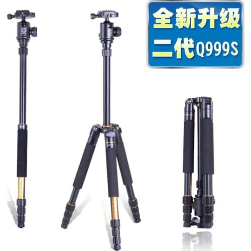 Hot sale Q999s professional tripod portable slr camera digital tripod Storage height 340cm, travel Angels free shipping