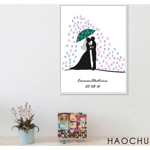 Romantic Fireworks Love Atmosphere Special Confection Charming Wedding Anniversary Gift DIY Guestbook Fingerprint Bride Groom