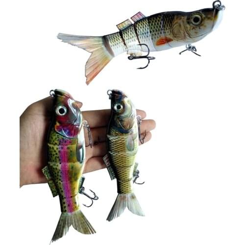 6.38inch 7.4inch Fishing Lure Swimbait Bait Crankbait Life-like Fish Fishing Tools Hook Lure for Pike Water Sports
