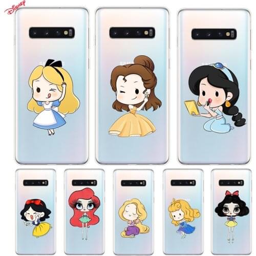 Silicone Cover Disney Cartoon Princess For Samsung Galaxy S21 S20 FE Ultra S10 S10E Lite S9 S8 S7 Edge Plus Phone Case