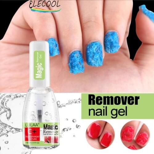 ELECOOL Nail Gel Polish Magic Remover For Manicure Fast Clean Within 2-3 MINS UV Gel Nail Polish Remove Base Top Coat Remove
