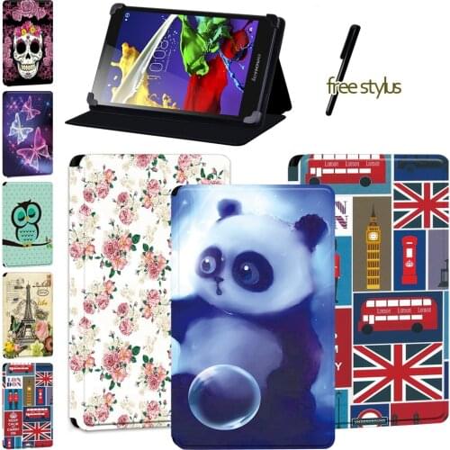 Old Image Tablet Case for Lenovo Tab 2 A8/Tab 2 (A7-10/A7-10F)/A10-70/Tab 3(7 Essential/10.1)/Tab 4(8/8 Plus/10 /10 Plus) + Pen