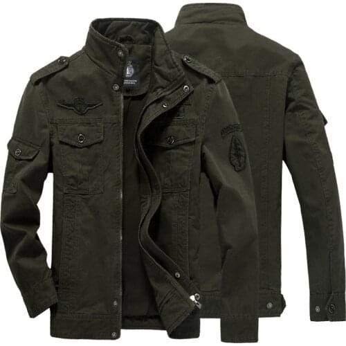 New Casual Jacket Mens 2021 Winter Autumn Men Windbreaker Coats Male Fashion Military Outwear Large Size 6XL Brand Mens Clothing