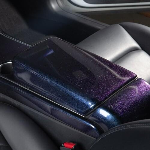 Vxvb For Tesla Model 3 Accessories 2020 Model3 Tesla model y model three New starry sky armrest box cover Accessory Interior