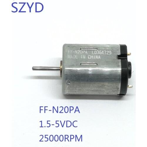 FF-N20PA Mabuchi Micro DC Motor N20 1.5-5VDC 25000RPM Silent High Speed For Toy Model