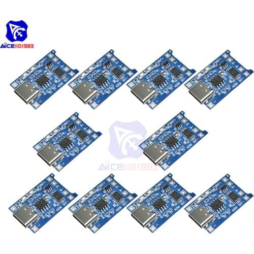 Diymore 10PCS/Lot TC4056A Type-C USB 5V 1A 18650 Lithium-ion Battery Module Charger Overcharge Discharge Protection Board