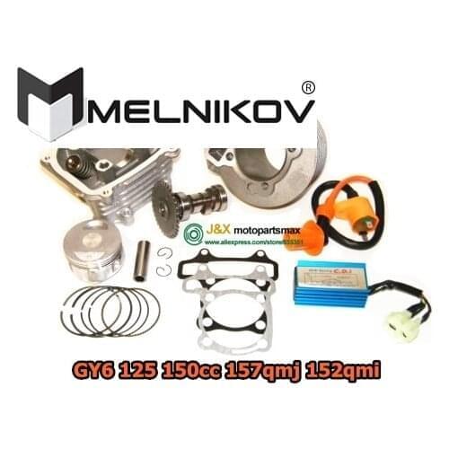 157QMJ SCOOTER GY6 125cc upgrade GY6 150cc Engine KIT Cam CDI Coil Cylinder Head with Valves assembled For Peugeot Sum UP 125