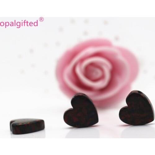 3cs/lot)10mm OP71 Black Love Heart Synthetic Opal Beads Full Drilled Lab Created Stone Fire Opal Heart Pendent for Necklace