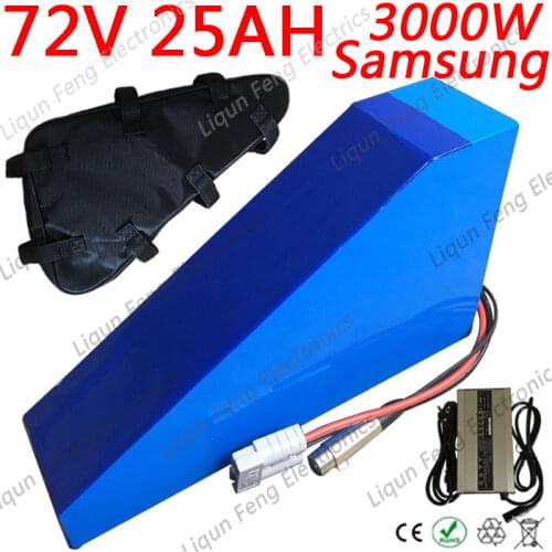 72V 25AH Ebike Battery pack 72V 2000W 3000W Electric Scooter Battery72V 25AH 20AH 18AH 14AH Lithium Battery Use Samsung 35E Cell