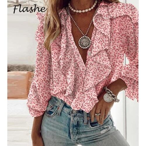 BISHAN Women's Ruffle Shirts