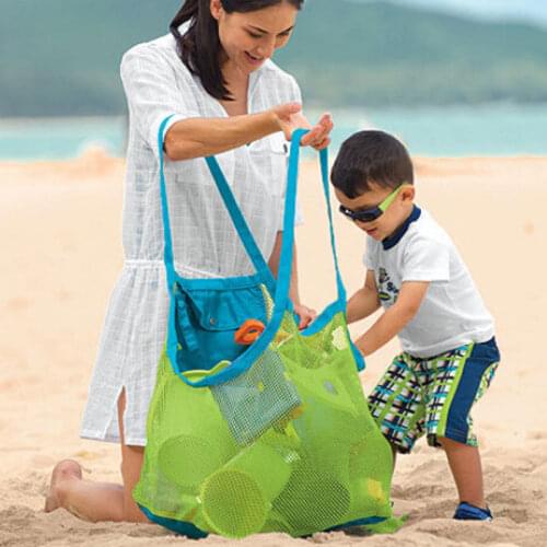 Outdoors Children Beach Toys Fast Sand Tool Sundries Accept Mesh Bag Tuba Network Package Toys Bag