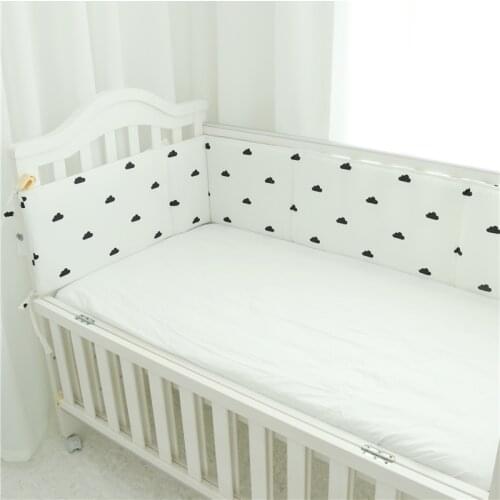 Baby Bed Bumper Cotton Newborn U-Shaped Anti-collision Protection Cushion Pillow Crib Bumper Infant Room Decor Baby Bedding