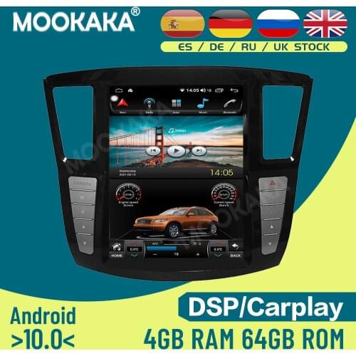 For Infiniti QX60 14-19 Android 10.0 128G Car Multimedia Player GPS Navigation Auto Radio Stereo Head Unit Recorder Audio DSP