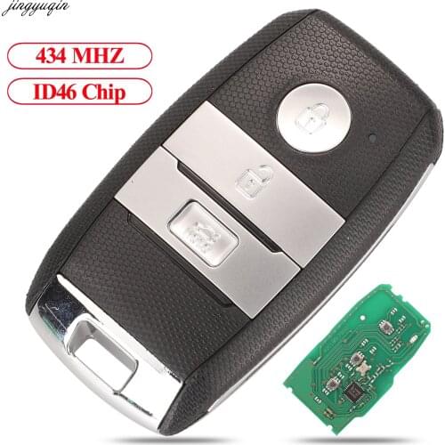 Jingyuqin Flip Remote Car Key 434MHz 4A ID46 PCF7938X For Kia K5 KX1 3 Buttons Smart Folding Control Fob