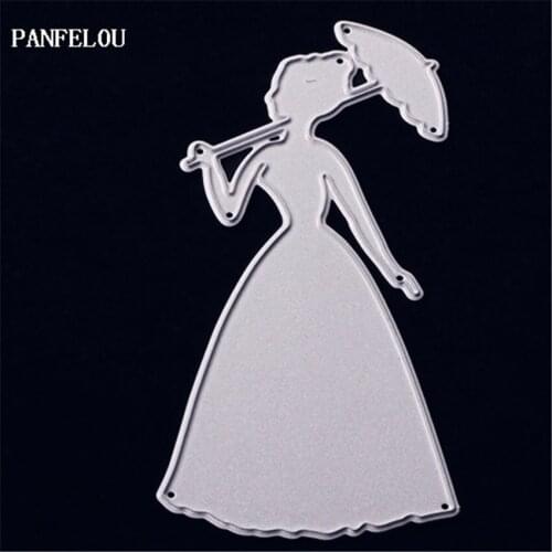 PANFELOU Womens gaze metal crafts paper die cutting dies for Scrapbooking/DIY wedding Halloween Hand account cards