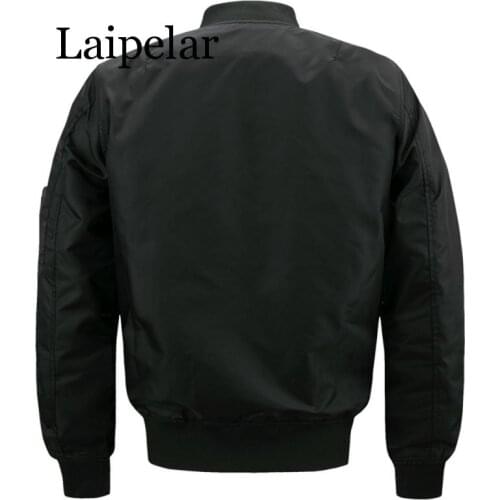 Laipelar Thicken plus cotton stand collar casual jacket custom air force No. 1 pilot baseball shirt custom embroidery