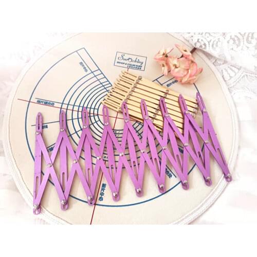 Aluminum Sewing Gauge Button Positioning Measures Multiple Equal Distances For Perfect Row Layouts