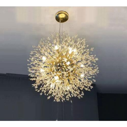 Nordic Modern Crystal Chandelier Personality For Cloakroom Living Dining Room Bedroom Clothing Barber Shop Pendant Lamps G9 LED