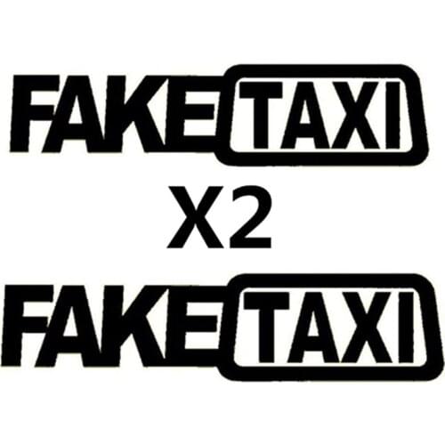 SZWL Fake Taxi Funny Car Sticker JDM Drift Race Vinyl Decal Auto Decoration Waterproof Sunscreen Accessories,20cm*15cm