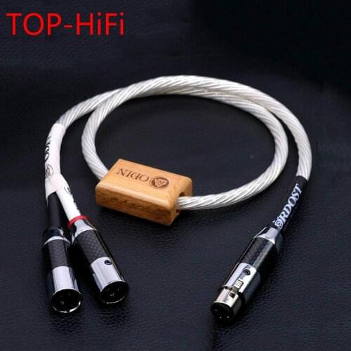 TOP-HiFi Odin Reference interconnects Copper Rhodium Carbon Fiber XLR Balanced Female to Male Audio Audiophile Cable