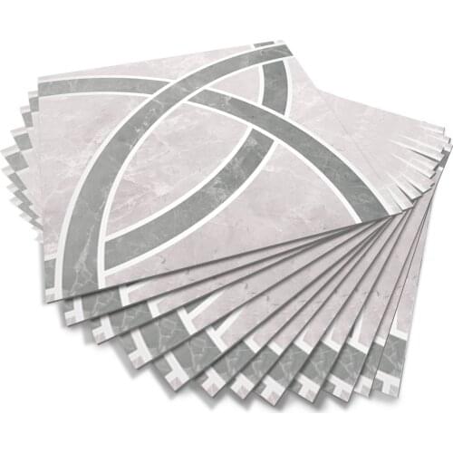 Thicken Floor Sticker PVC Waterproof Anti-Slip Self-adhesive Peel and Stick Kitchen Bathroom Floor Wall Tile Sticker Decor