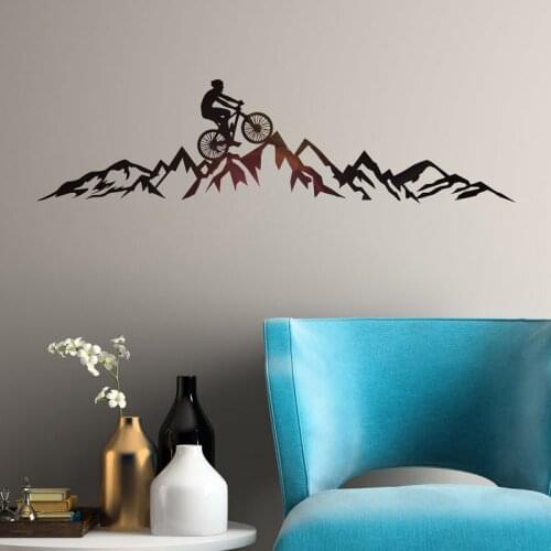Mountain Bike Vinyl Wall Decal Bicycle Extreme Sport Stickers Mural 2245
