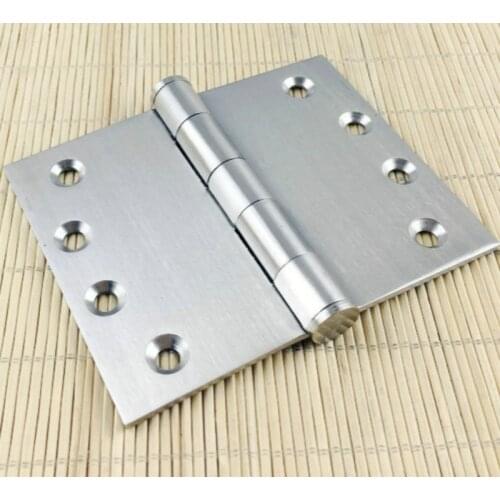 2PCS 4" Ball Bearing Flush Hinges Stainless Steel Widening Door Hinges with Screws Door Hinge for fire-proof door