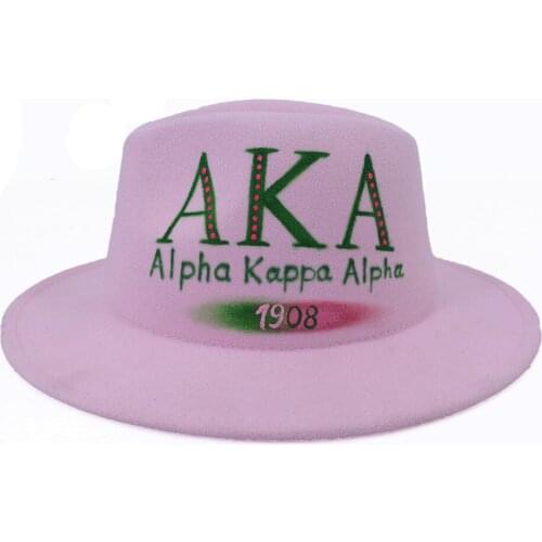 2021 Women Wide Brim autumn fedora hat felt hats vintage printing church winter women hats MZ14