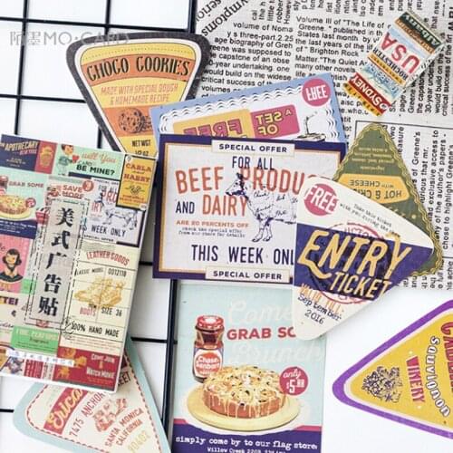 30pcs American Advertising style card multi used Card party invitation DIY Decoration gift card message card postcard