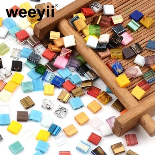 2 Holes 5x5x2mm Czech Glass Seed Beads for Needlework Jewelry Making Miyuki Vintage Tila Bracelets Accessories