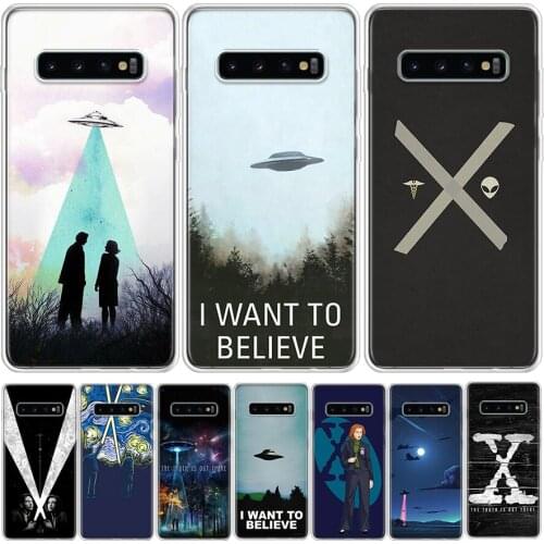 The X Files I Want To Believe Phone Case For Samsung Galaxy Note 8 9 10 20 S7 S8 S9 S10 S10E S20 S21 Ultra FE J6 Plus Lite Cover