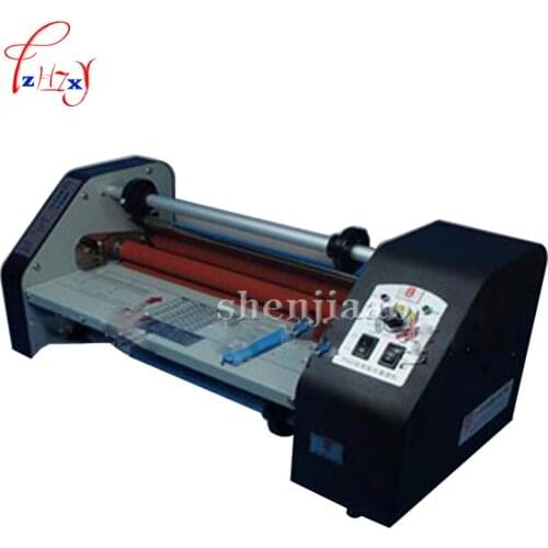 FM-380 paper rolling laminating machine, student paper, paper worker, office file laminator Heating Mode photo plasticizer