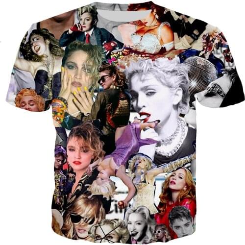Madonna T Shirt Men/women 3D Printed T-shirts Casual Harajuku Style Tshirt Streetwear Tops Dropshipping