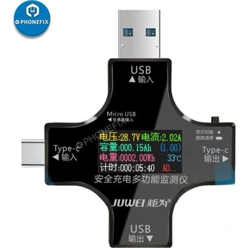 Type C USB Tester Power Bank Charger Indicatofor Mobile Phone Repair Digital Voltage Current Multimeter Detector