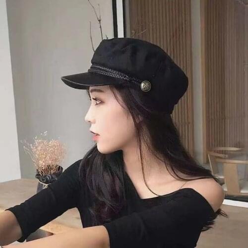Unisex Spring Winter Sailor Cap Military Hats