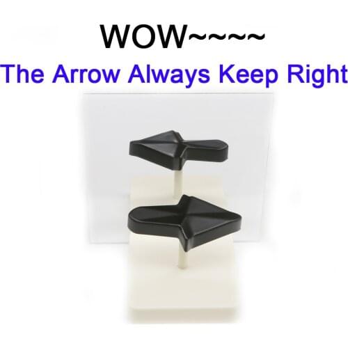 Kingmagic The Arrow Always Keep Right Arrow Illusion Magia Magician Close Up Magic Tricks Gimmick Prop Mentalism