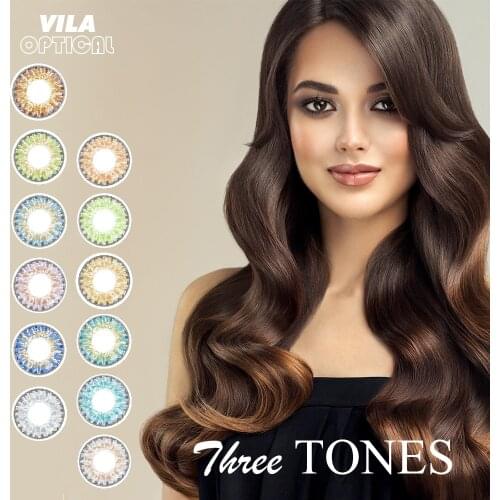 Fashion 3Tone Series International USA quality Colored Contact Lenses Beauty Pupil