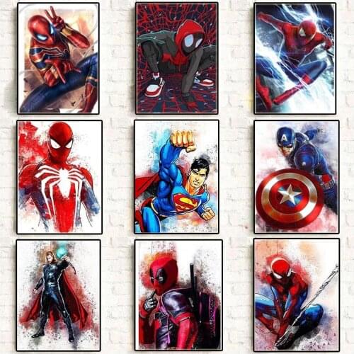 Diamond Painting Kit Full Square Diamond Embroidery Sale Marvel Avengers Superhero Anime Movie Captain America Cross Home Decor