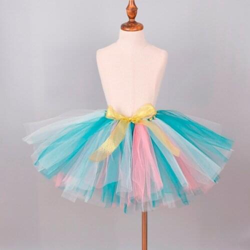 New Girls Fluffy Tutu Skirt Baby Birthday Party Costume Dance Ballet Tulle Skirt Flower girl wedding Halloween Costume 0-12Y